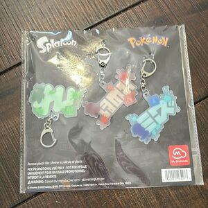 Splatoon x Pikemon Collab Keychains